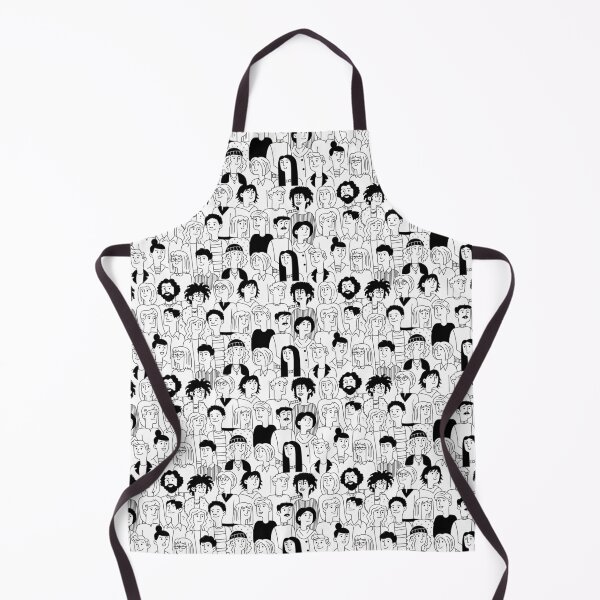 Item preview, A diverse multiethnic group of doodle people designed and sold by ElenaKud.