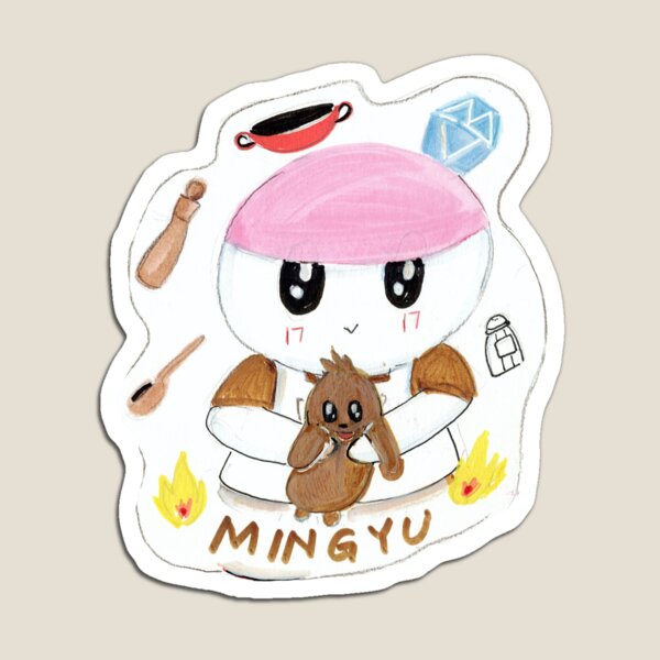 Item preview, Seventeen Mingyu Chibi Fanart designed and sold by artofmsmarikit.