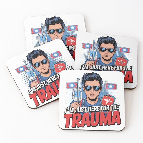 Item preview, I’m Just Here for the Trauma – Emergency Nurse Humor designed and sold by Cheerhub.