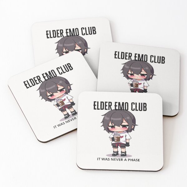 Item preview, Elder Emo Club It Was Never a Phase funny gifts for Nostalgia, Early 2000s pop Punk designed and sold by Printek.