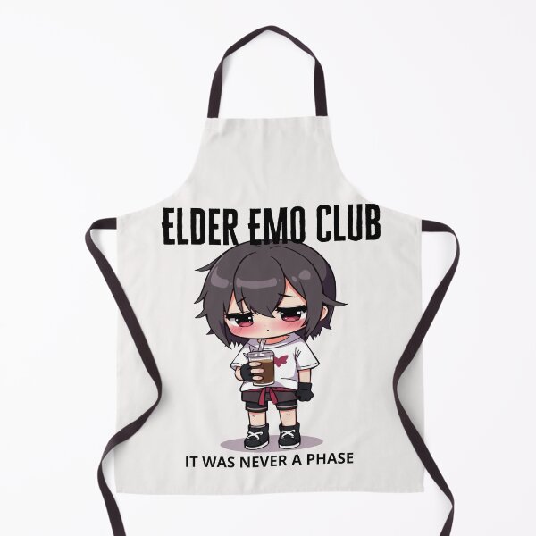 Item preview, Elder Emo Club It Was Never a Phase funny gifts for Nostalgia, Early 2000s pop Punk designed and sold by Printek.