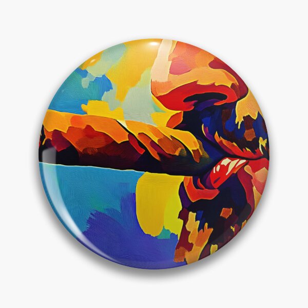 Artikelvorschau, Mann mit Bart hält Zigarre in leuchtenden Blau-, Orange- und Gelbtönen Abstrakte Kunst Generative KI entworfen und verkauft von OlfactoART Studio.