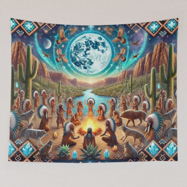 Item preview, Spirit of the Rain Dance – A Celestial Tribal Oasis designed and sold by Meta2Physical.
