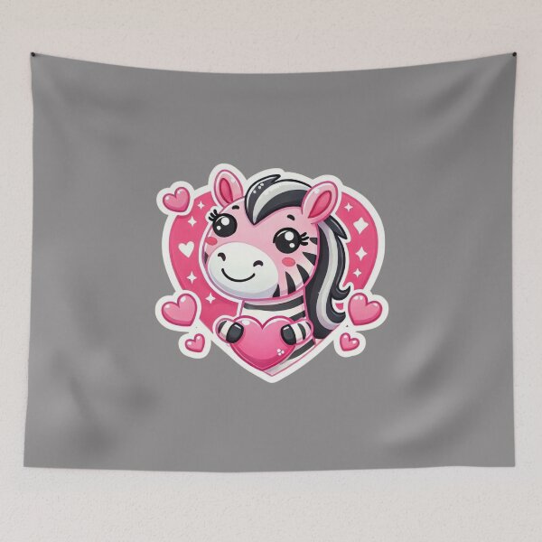 Item preview, Cute Valentine Pink Zebra designed and sold by ArtistEmbrace.