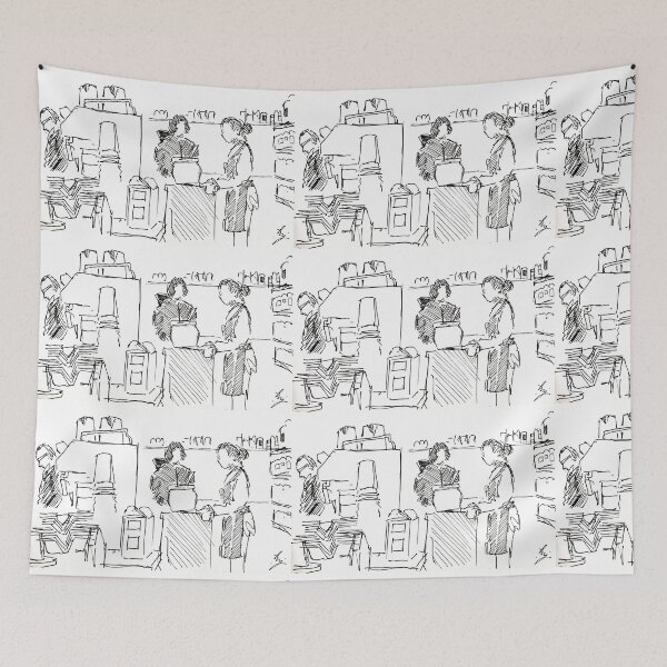 Item preview, Tea Shop Drawing designed and sold by MikeJory.