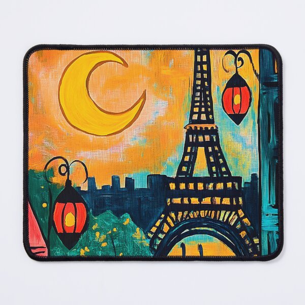 Item preview, Les Nuits Parisiennes Brillent sous le Croissant de Ramadan et les Lumières Vibrantes de la Ville designed and sold by OlfactoART Studio.