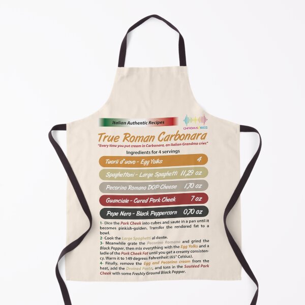 Item preview, Italian Authentic Recipes - True Roman Carbonara - Food Loving designed and sold by chromavibes-art.