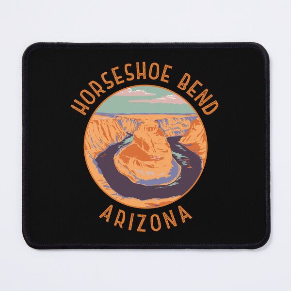 Item preview, Horseshoe Bend Arizona Retro Distressed Circle designed and sold by KrisSidDesigns.