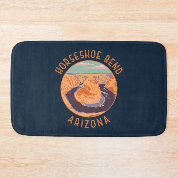 Item preview, Horseshoe Bend Arizona Retro Distressed Circle designed and sold by KrisSidDesigns.