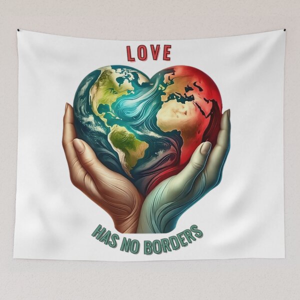 Item preview, Love Has No Borders World Heart designed and sold by Guesso.