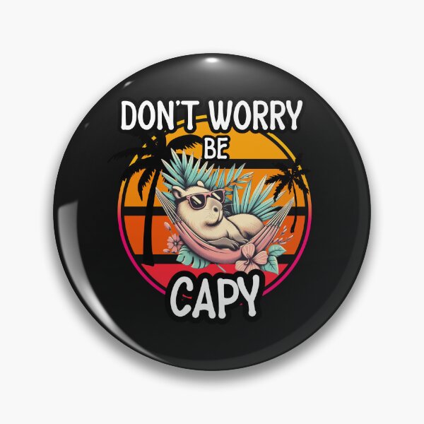 Item preview, Retro Don’t Worry Be Capy Cute Vintage Capybara designed and sold by zingbing.