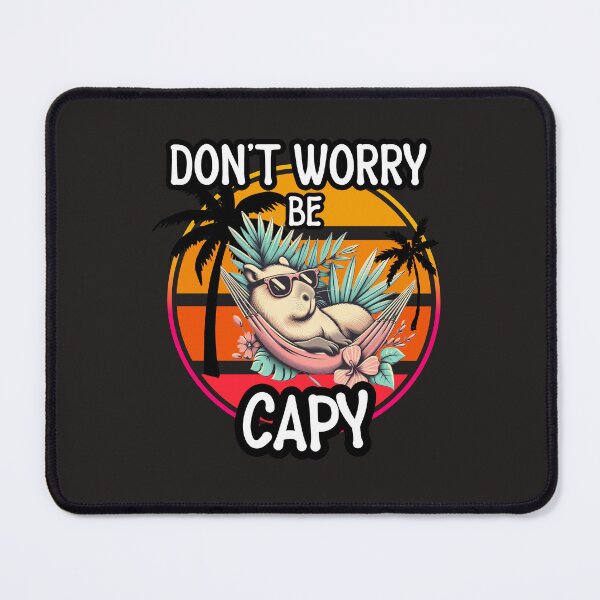 Item preview, Retro Don’t Worry Be Capy Cute Vintage Capybara designed and sold by zingbing.