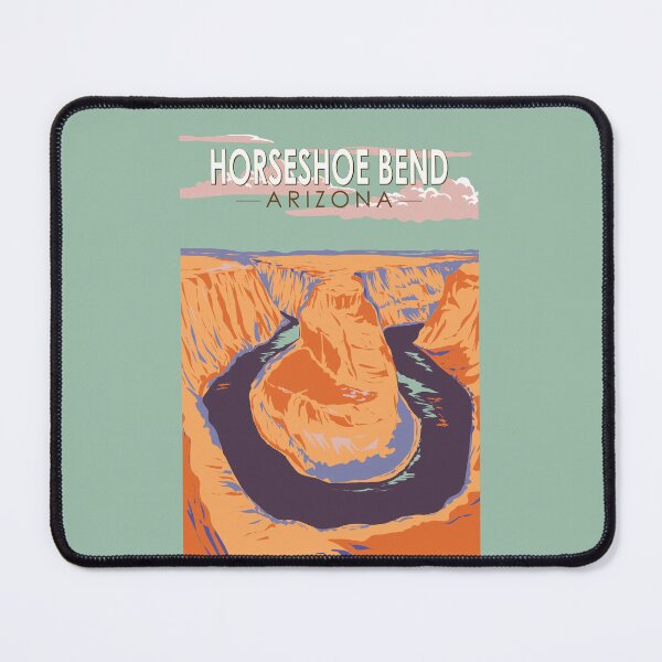 Item preview, Horseshoe Bend Travel Art Vintage designed and sold by KrisSidDesigns.
