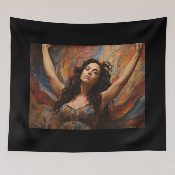 Item preview, Expressionistic artwork featuring a beautiful woman designed and sold by Vintage Designs +.