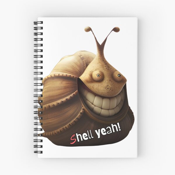 Item preview,  S hell Yeah!Happy funny snail like creature. Text Version. designed and sold by Shoot-The-Moon.