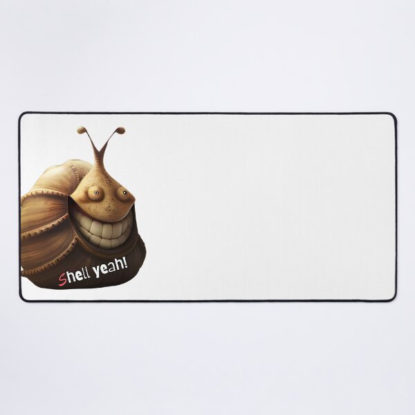 Item preview, S hell Yeah!Happy funny snail like creature. Text Version. designed and sold by Shoot-The-Moon.