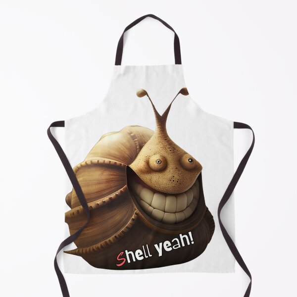 Item preview, S hell Yeah!Happy funny snail like creature. Text Version. designed and sold by Shoot-The-Moon.