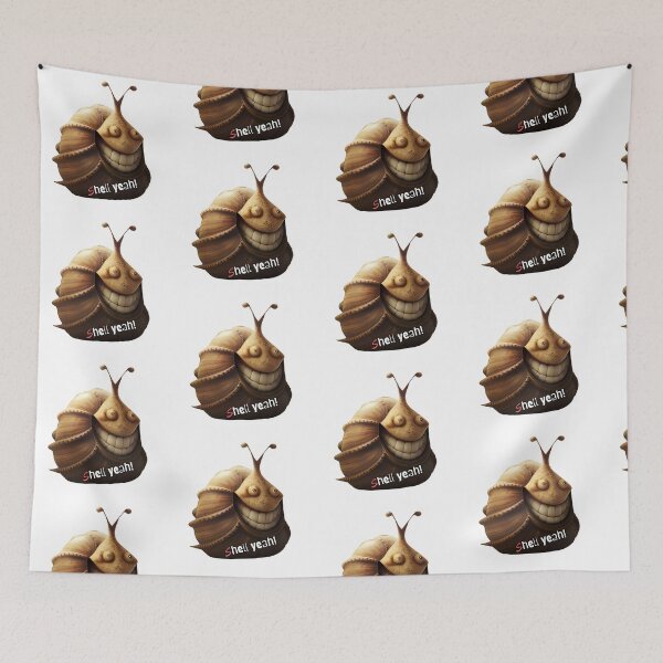 Item preview,  S hell Yeah!Happy funny snail like creature. Text Version. designed and sold by Shoot-The-Moon.