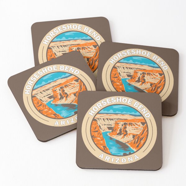 Item preview, Horseshoe Bend Arizona Travel Art Badge designed and sold by KrisSidDesigns.