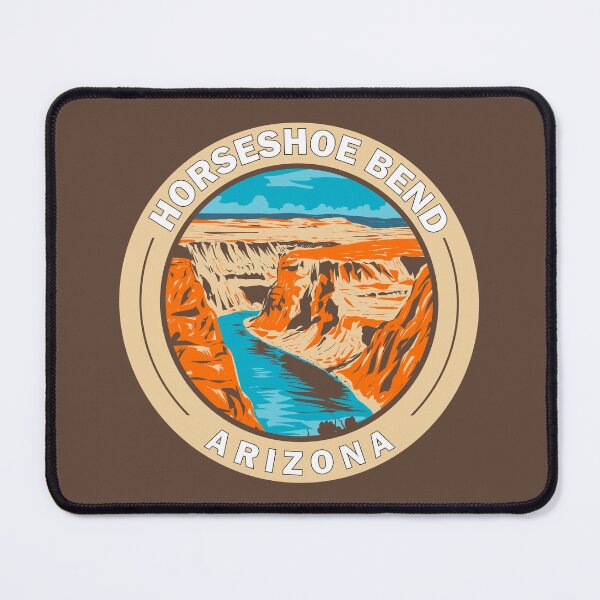 Item preview, Horseshoe Bend Arizona Travel Art Badge designed and sold by KrisSidDesigns.