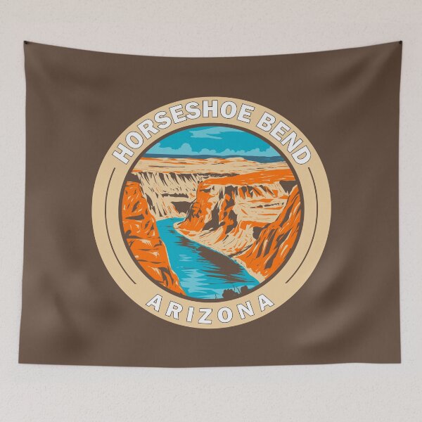 Item preview, Horseshoe Bend Arizona Travel Art Badge designed and sold by KrisSidDesigns.