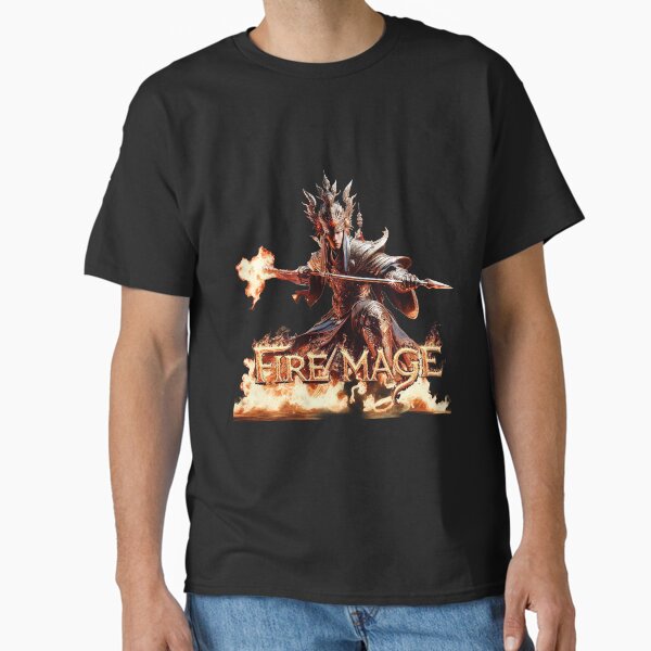 Item preview, fire mage with staff designed and sold by Jannicki-Art.