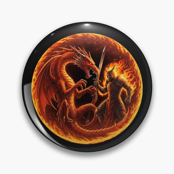 Item preview, Warrior and Dragon Flames designed and sold by mrchavish.