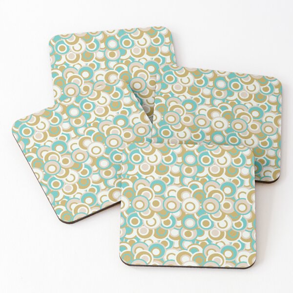 Item preview, More retro tile vibes - bubbles (mid-century pattern) designed and sold by Evie Gerontis.
