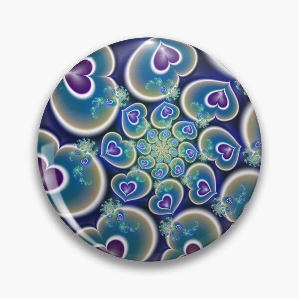 Item preview, "Fractal Hearts in Cosmic Harmony" designed and sold by bloorose.
