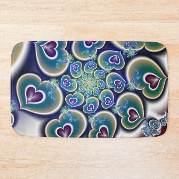 Item preview, "Fractal Hearts in Cosmic Harmony" designed and sold by bloorose.