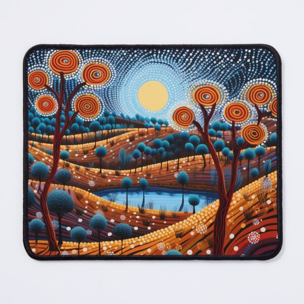 Item preview, Aboriginal Inspired Dot Art - Australian Winter Night designed and sold by GrinGalore.