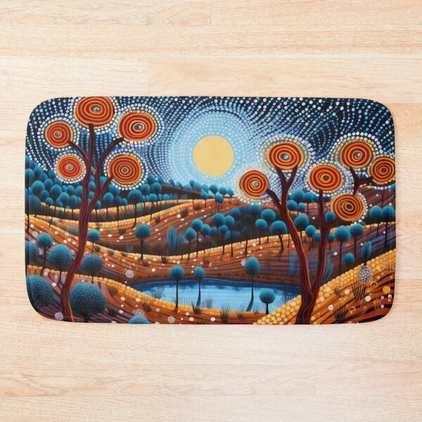 Item preview, Aboriginal Inspired Dot Art - Australian Winter Night designed and sold by GrinGalore.