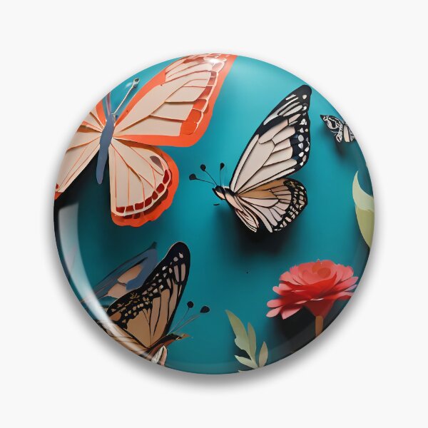 Item preview, Paper Cut Illustration of Butterfly in a Flower | Elegant Nature-Inspired Art | Beautiful Floral and Butterfly Paper Cut Design | Whimsical Paper Art designed and sold by PaintedPixels01.