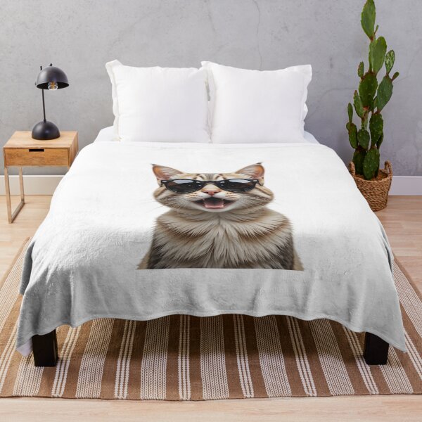 Item preview, Funny Cat with sun glass designed and sold by trendspatterns.