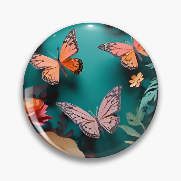 Item preview, Paper Cut Illustration of Butterfly in a Flower | Elegant Nature-Inspired Art | Beautiful Floral and Butterfly Paper Cut Design | Whimsical Paper Art designed and sold by PaintedPixels01.
