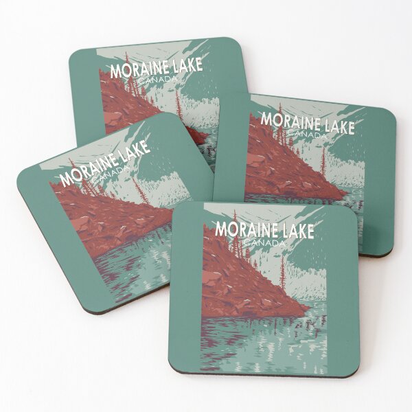 Item preview, Moraine Lake Canada Travel Art Vintage designed and sold by KrisSidDesigns.