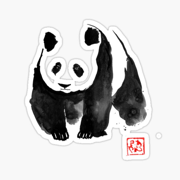 Aperçu de l'œuvre panda walking créée et vendue par pechane.