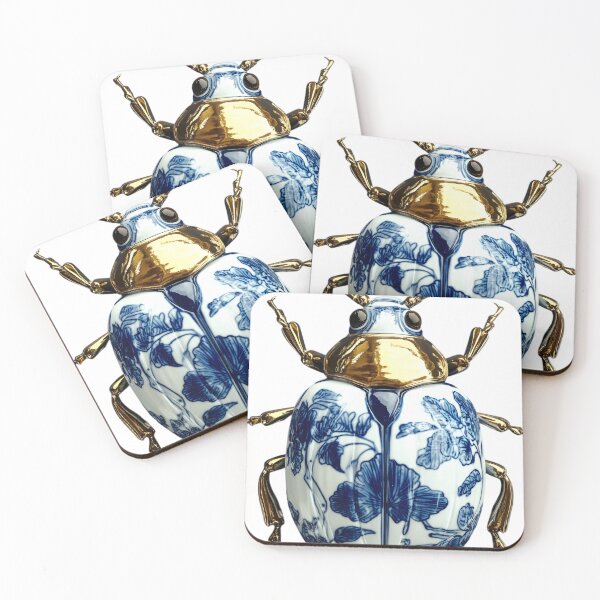 Item preview, Porcelain Beetle designed and sold by NomadicDreamer.