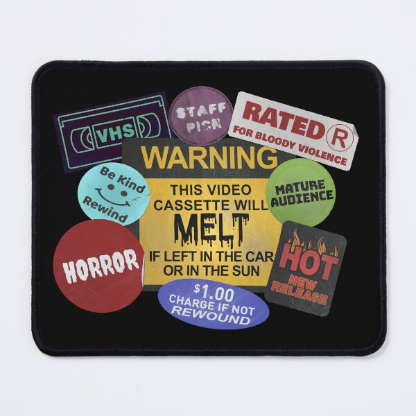 Item preview, Classic VHS Stickers designed and sold by Black Sundae Designs.