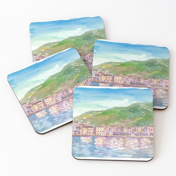 Item preview, Giglio Port Reflections Italy’s Sunlit Coastal Haven designed and sold by artshop77.