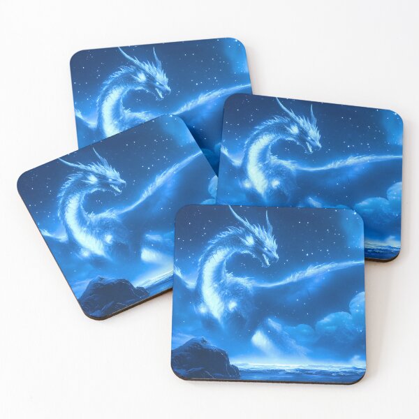 Item preview, Blue Arctic Dragon Spirit designed and sold by ACastilloArt.
