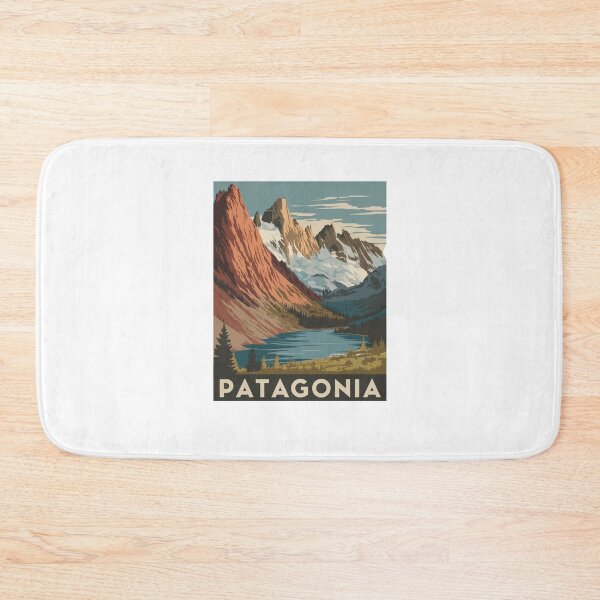 Item preview, Vintage-Style Patagonia Travel Poster designed and sold by Mateusz Majcherek.