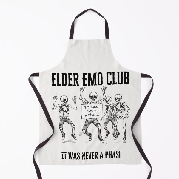 Item preview, Elder Emo Club It Was Never a Phase funny gifts for Nostalgia, Early 2000s pop Punk designed and sold by Printek.
