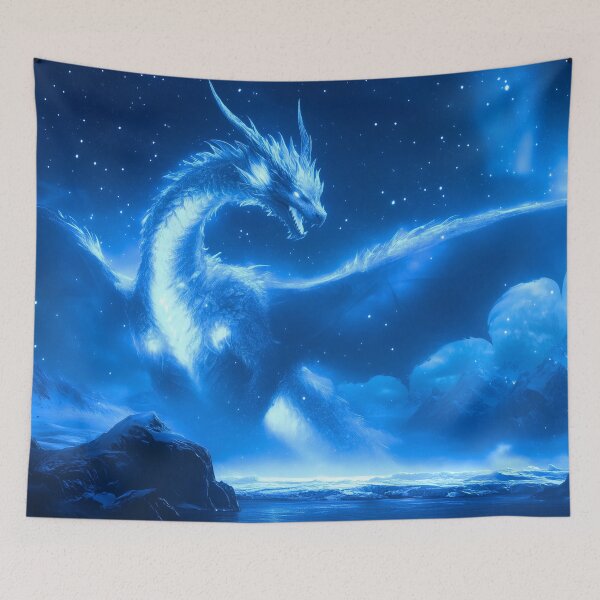 Item preview, Blue Arctic Dragon Spirit designed and sold by ACastilloArt.