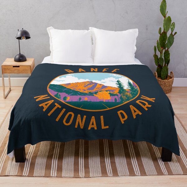 Item preview, Banff National Park Retro Distressed Circle designed and sold by KrisSidDesigns.