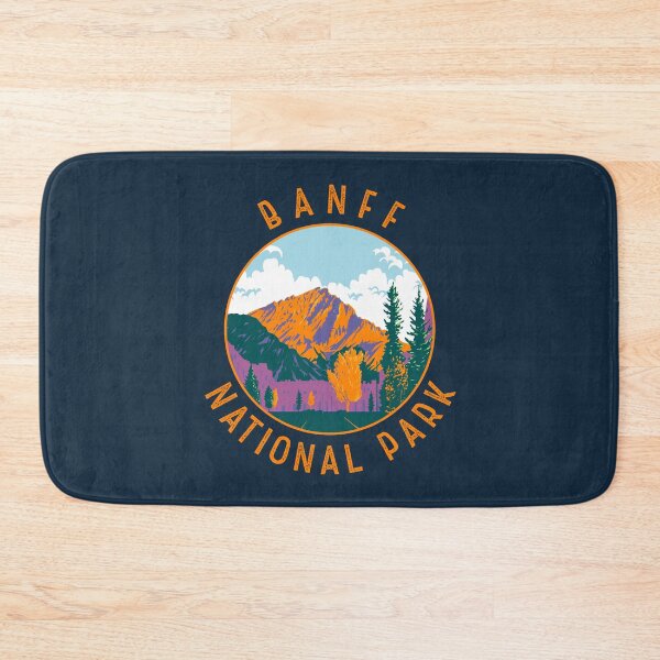 Item preview, Banff National Park Retro Distressed Circle designed and sold by KrisSidDesigns.