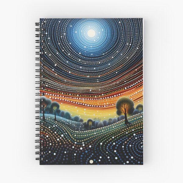 Item preview, Aboriginal Inspired Dot Art - Australian Full Moon Night designed and sold by GrinGalore.