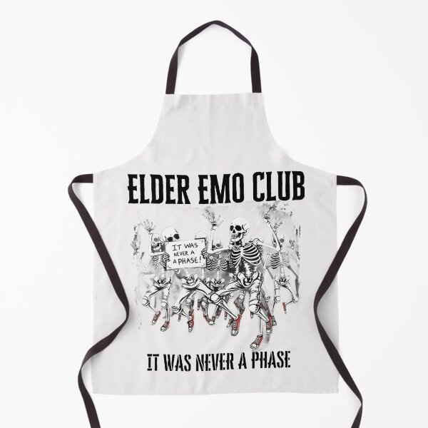 Item preview, Elder Emo Club It Was Never a Phase funny gifts for Nostalgia, Early 2000s pop Punk designed and sold by Printek.