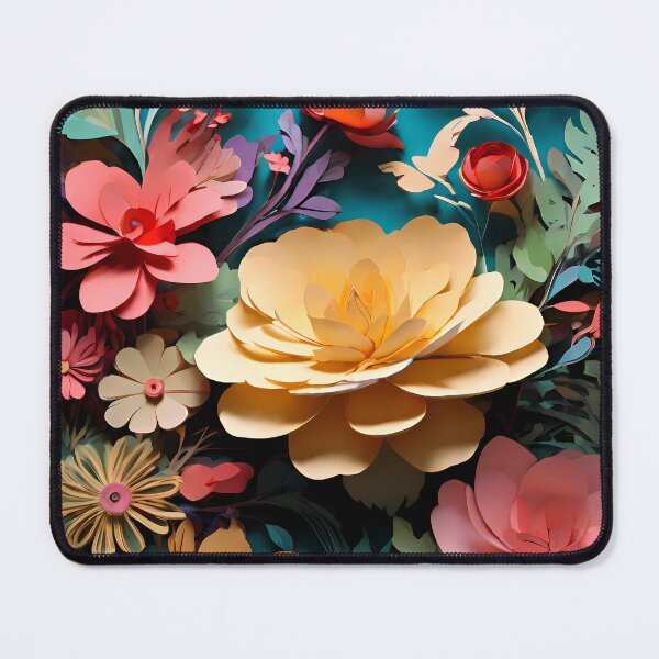Item preview, Papercut Floral Illustration | Elegant Flower Design | Intricate Paper Cut Art | Whimsical Nature-Inspired Paper Art designed and sold by PaintedPixels01.