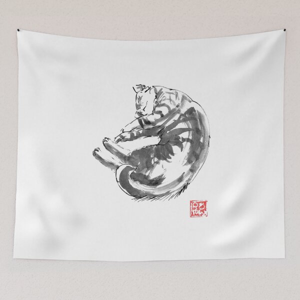 Item preview, sleeping cat designed and sold by pechane.